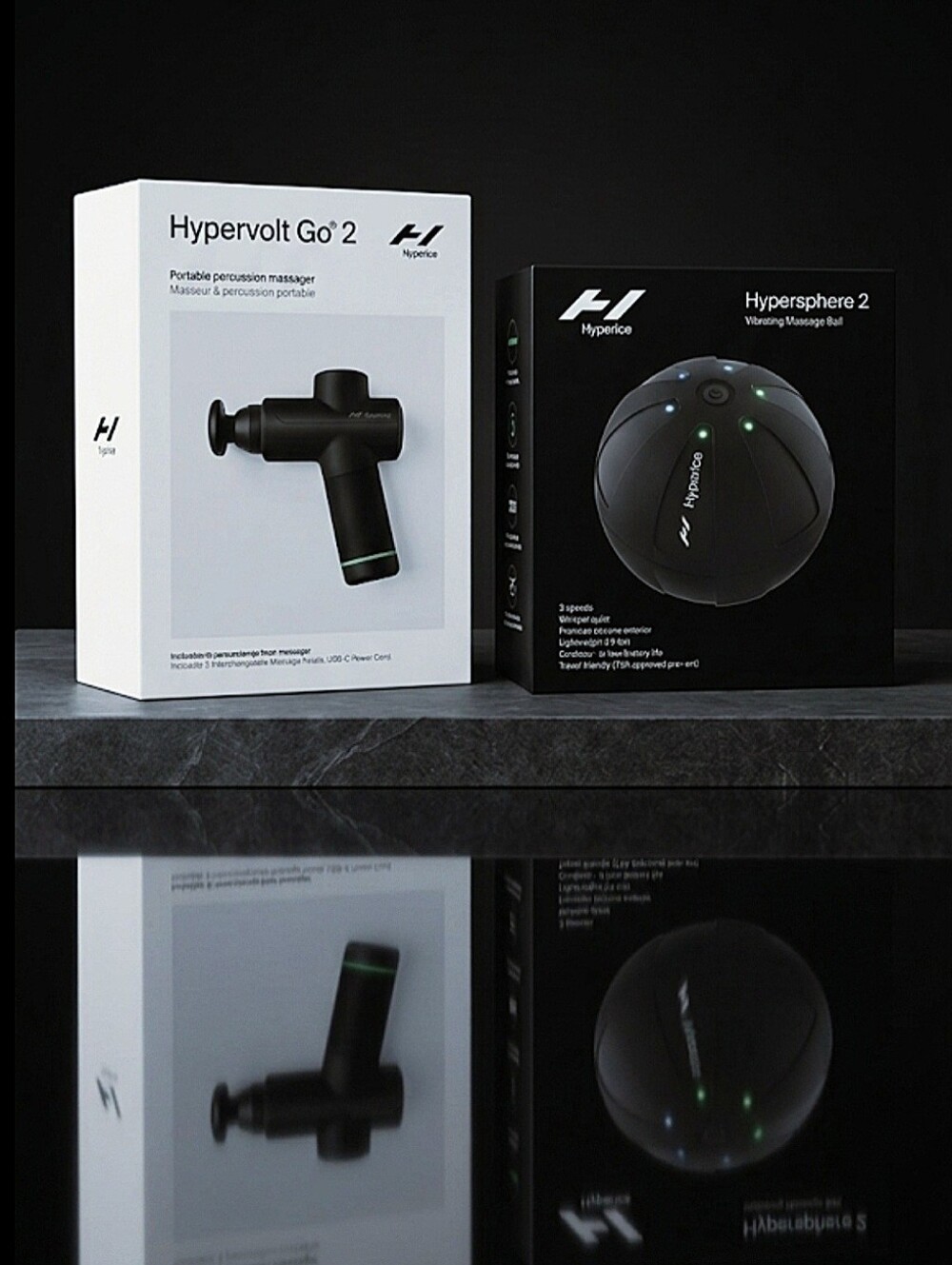 Hyperice Bundle: Hypervolt Go 2 + Hypersphere 2 | Brand New & Factory Sealed